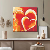 Painting by Numbers Abstract Hearts and Love Art